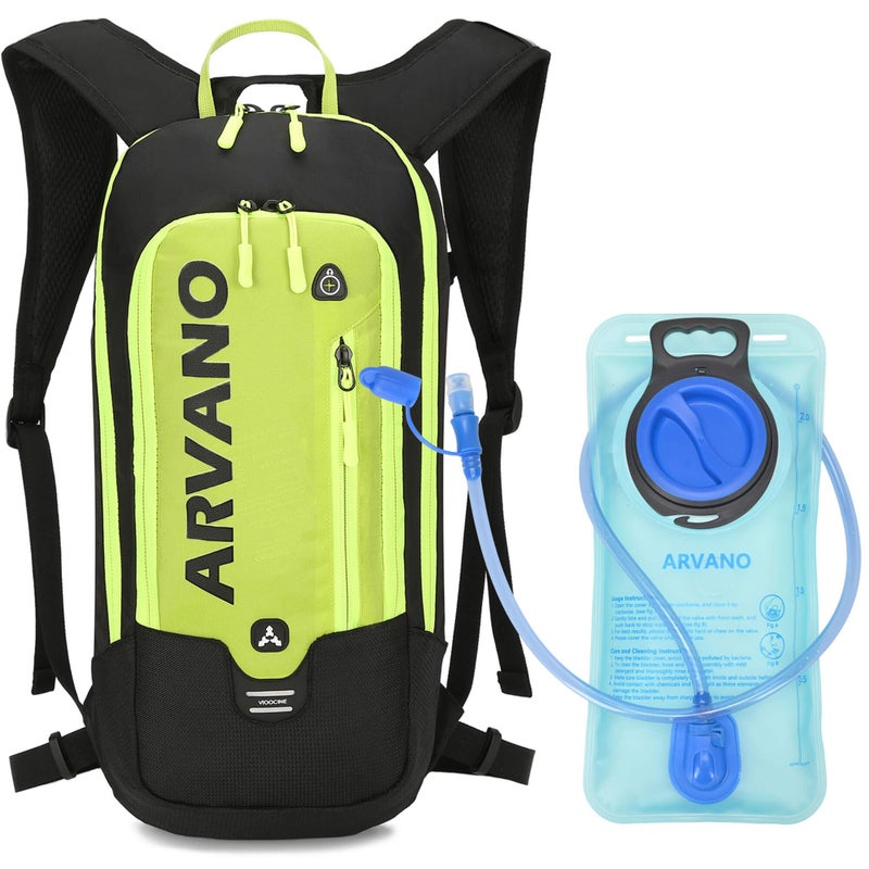 Arvano Hydration Backpack, Lightweight Hydration Pack with 2L Water Bladder, 6L Water Backpack for Men Women Cycling, Hiking, Mountain Biking, Skiing - Image 1